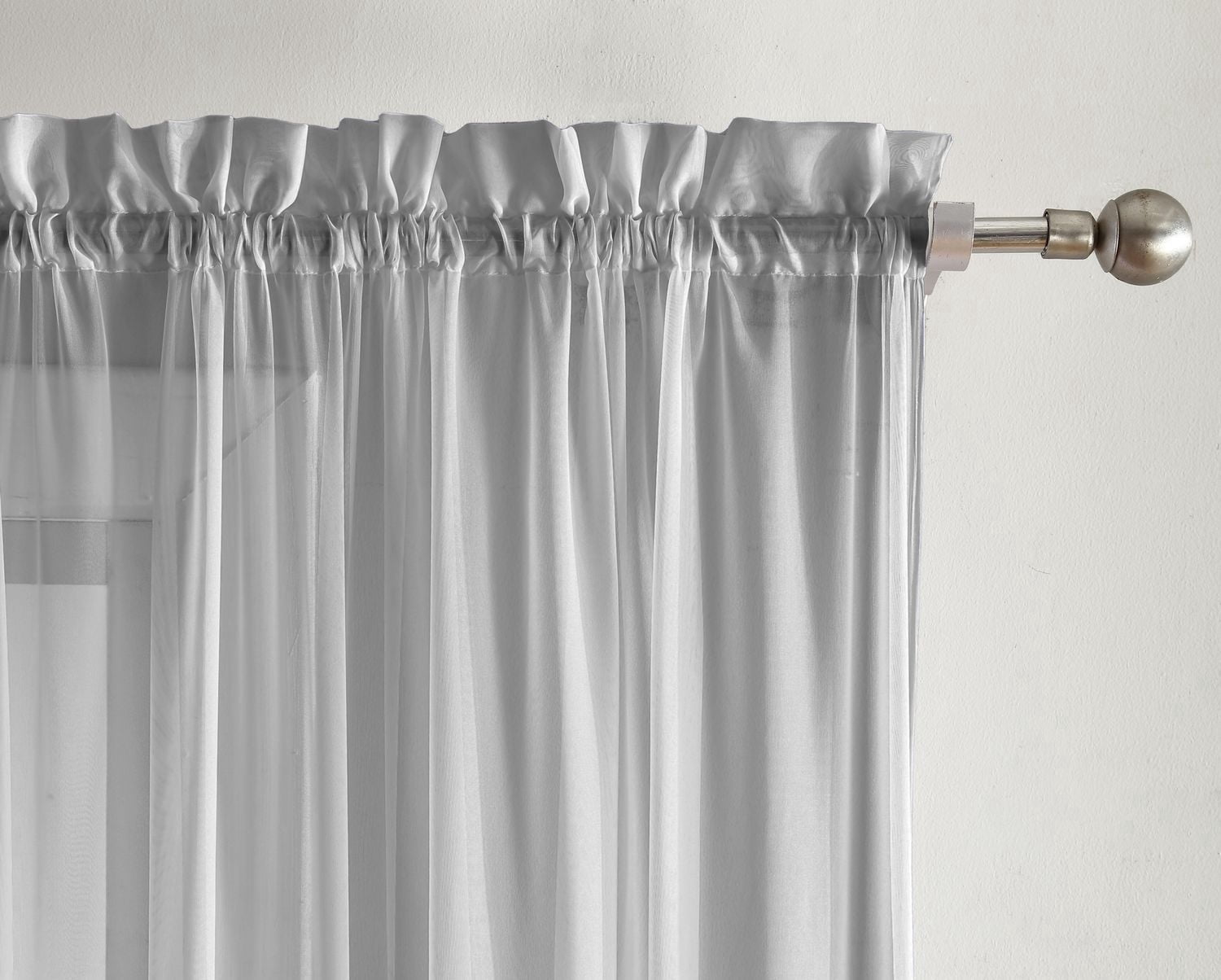 Sheer Window Panel Curtain- 2 Pack