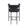 thumbnail image 6 of Meridian Furniture Malin Black Boucle Fabric Counter Stool (Set of 2), 6 of 8