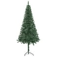 thumbnail image 3 of vidaXL Corner Artificial Christmas Tree Green 120 cm PVC, 3 of 5