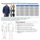 thumbnail image 2 of Designer Spring Summer Men's Casual Cotton Linen Solid Color Long Sleeve Shirts Loose Shirts 3XL, 2 of 4