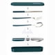 thumbnail image 5 of Conjuntos de vajillas 304 Estudiantes reutilizables de cubiertos de acero inoxidable Use accesorios de viaje simple para reuniones familiares de picnic Negroish Green 3 PCS Inevent HA012732-04, 5 of 7
