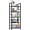 Black, variant on 5 Tier Wooden Bookshelf Storage Shelves Organizer Retro Bookshelf Plant Display Shelf for Living Room Home Office Balcony - Rust Brown