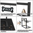 thumbnail image 5 of Elevated Dog Bowls with Slow Feeder and Spill Proof Mat, Adjustable Height 4.3-11.8'', Two 1.7L Stainless Steel Food & Water Bowls, Metal Raised Dog Bowl Stand, for Large Medium Breeds, 5 of 7