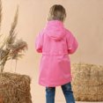 thumbnail image 6 of zuwimk Girls Windbreaker Jacket - Lightweight Wind and Water Resistant Insulated Girls Jacket with Storm Cuff Sleeves & Hood(2-3 Years,Hot Pink), 6 of 8