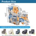 thumbnail image 6 of Yuyamidu Retro Floral Reclining Chair Covers 4 Pieces Non Slip Recliner Sofa Slipcovers with Pocket Comfortable Lazyboy Covers Couch Chair Cover for Pets Kids Gift for Holiday, 6 of 8