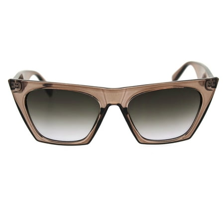 SA106 - Womens Squared Rectangular Cat Eye Goth Diva Sunglasses Light ...