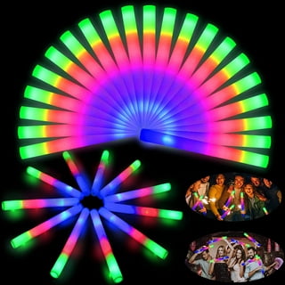 Bylaotrs Foam Glow Sticks Bulk 160 PCS3 Modes Flashing LED Light Sticks  Glow