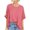 Red, variant on Tbopshirt Top for Women,Women Oversized T-Shirt Summer Casual Loose Fit 5/4 Sleeve Short Sleeve Solid Macaron Color Loose Tee Tops
