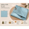 thumbnail image 6 of Ruvanti Cloth Napkins Set of 12, 18x18 Reusable Napkins Cloth Washable, Soft & Durable Table Napkins, Polycotton Chambray Dinner Napkins for Parties, Christmas, Thanksgiving, Weddings - Baby Blue, 6 of 8