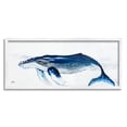thumbnail image 5 of Stupell Industries Vivid Blue Whale Swimming Marine Animal Sea Life Graphic Art White Framed Art Print Wall Art, Design by Stacy Gresell, 5 of 5