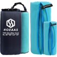 thumbnail image 2 of Juego de toallas deportivas de viaje de microfibra (XL -60"x30"+24" x12)-Toallas de secado rápido, absorbentes y ultracompactas-Apto para playa Yoga Golf Gimnasio Camping Mochilero Senderismo+Toalla de mano y bolsa de transporte (XL NBlue) MintM: 40" x 20"+24" x 12" esquí esquí Gafas de esquí, 2 of 5