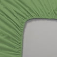 thumbnail image 2 of The Great American Store 600 TC 100% Cotton Solid Fitted Sheet(With 21" Extra Deep Pocket) - Expanded Queen (Sage), 2 of 5