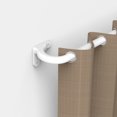 thumbnail image 2 of GCurtain Industrial Curtain Rods for Window Treatment 28-48", 5/8" Diameter, Wrap Around Curved Curtain Rods, Versatile for Bedroom, Restroom and Kitchen, Modern Contemporary Design, White, 2 of 8