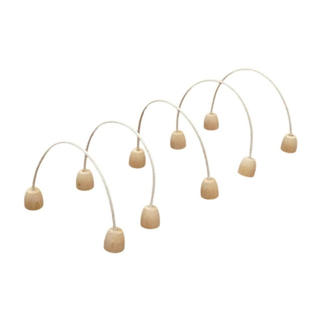 5pcs Croquet Wickets Reemplazo Juego de mazos de madera para niños Conjunto de equipos de puerta de croquet Croquet set para juegos de madera para la