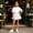 White, variant on Eltusu Girls Skirts, Fashion Bow Elastic Waist Casual Mini Skirts Beige Size 7-8 T