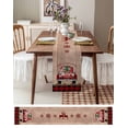 thumbnail image 6 of Table Runners 48 Inches Long Dress Scarves, Christmas Truck Gnomes Farmhouse Kitchen/Dining Table Runner, Short Coffee Tablerunners, Red Black Plaid Xmas Tree Wooden 13x48 Inch, 6 of 7