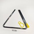 thumbnail image 3 of 5 Pcs Instrument de Percussion Triangle en Acier avec Frappe, Triangles en Acier Rythmiques (10.5 Po), 3 of 4