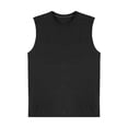 thumbnail image 1 of Playera Fruit Of The Loom para Hombre, sin Mangas Negro Talla CH, 1 of 4