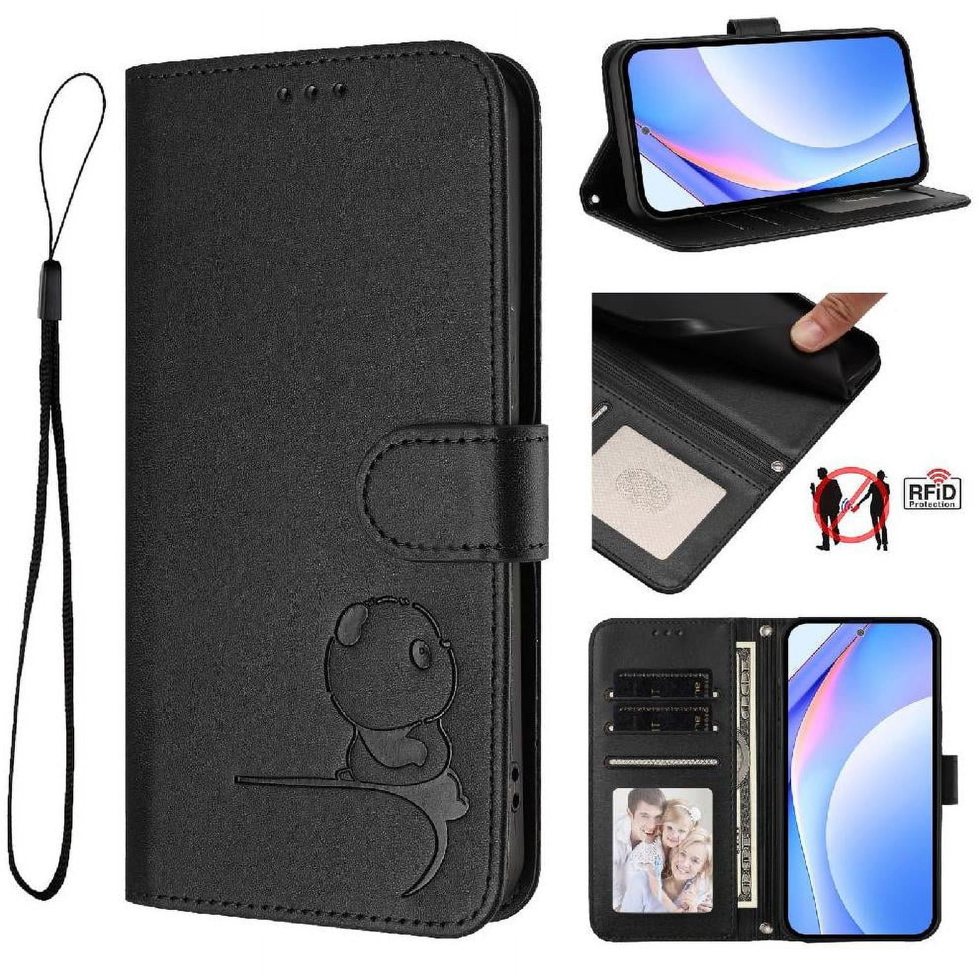 Phone Case for Nokia G310 Pu Leather Card Slots Holder Kickstand Rfid Blocking Magnetic Flip Folio