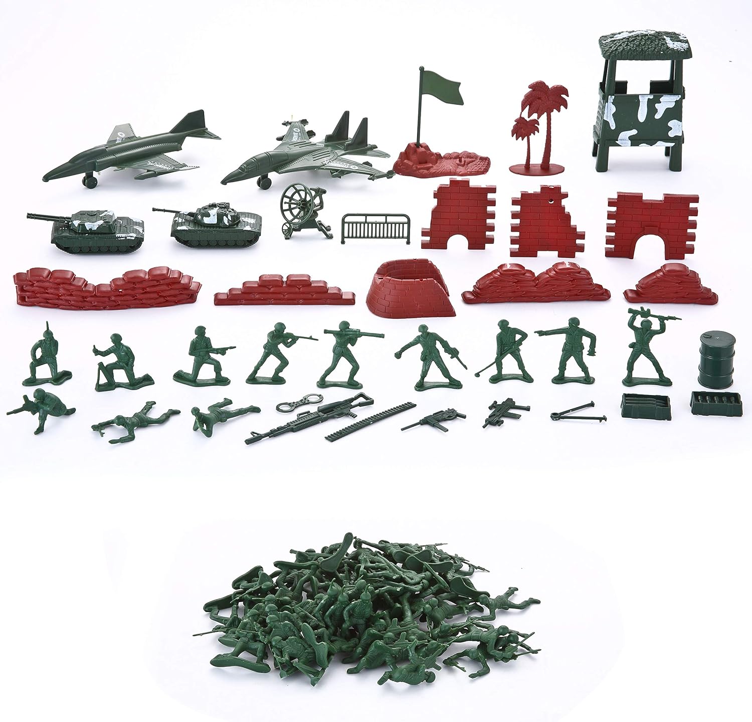 Joyfy 164-Piece Military Battle Group Playset photo 2
