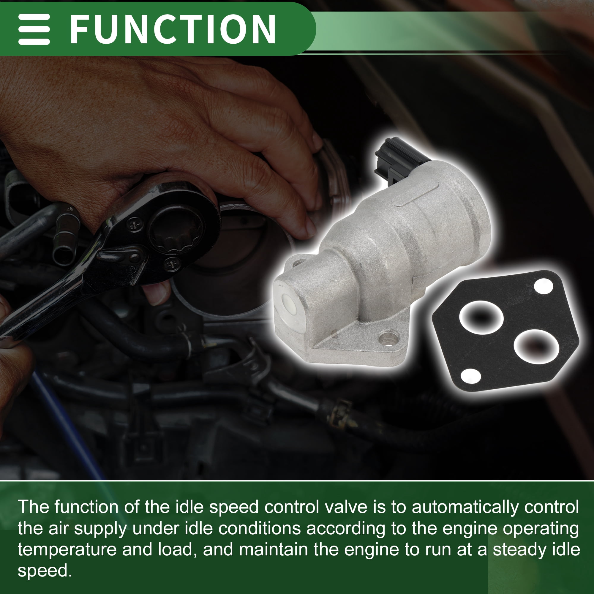 Car Idle Air Control Valve for Ford F-150 99-00 Replace No.XL3E9F715BA IACV Idle Motor Idle Air Control Valve for Stable Engine Operation
