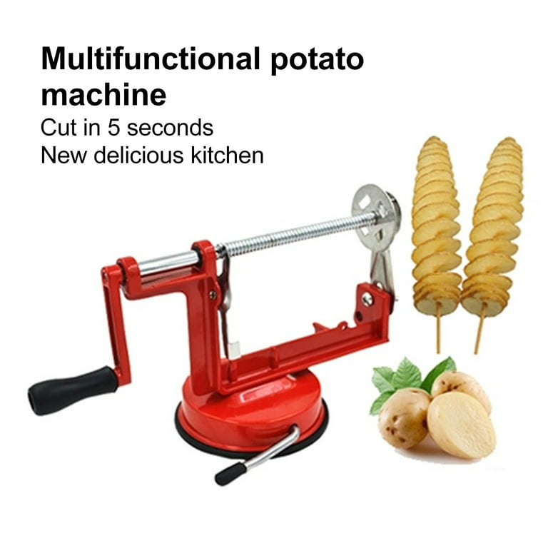 Moongiantgo Tornado Potato Spiral Cutter Manual 3 in 1 Stainless Steel  Potato Twister Curly Fry Cutter Twisted Potato Slicer Vegetable Cutter for