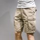 thumbnail image 5 of Pantalones cortos cargo para hombre, de algodón, estilo urbano, con bolsillo frontal, bermudas de verano para hombre, cintura elástica de lujo, pantalones cortos anchos Y2k para hombre, 5 of 5