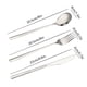 thumbnail image 3 of Aparatos de cocina: cuchillo, tenedor y cuchara de acero inoxidable, juego de tenedor para carne estilo occidental, cuchara de acero inoxidable para el hogar, cuchillo de mesa estilo europeo, juego de, 3 of 6