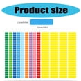 thumbnail image 5 of Rectangular Coloured Stickers Labels, Rainbow Sticky Label 10 Colours Color Coding Labels Rectangular Colored Stickers, 5 of 11