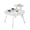 White Set, variant on Set of 2 Round Nesting Side Tables, Modern Metal Patio End Tables with Space-Saving Design, Weather-Resistant Accent Tables for Living Room, Balcony, Office & Garden (Sturdy Steel, Easy Assembly)