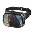 thumbnail image 2 of Bingfone Sac Banane Aigle Chauve Ciel Nocturne pour Femmes Sac de Taille à la Mode avec Sangle Réglable Imperméable Partout Sac Bandoulière pour Entraînement Course Voyage, 2 of 9
