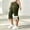 Army Green, variant on Women’s Side-Bow Split Flare Capri Pants, High-Rise Waist with Seamless Inner Pockets for Casual Daily Pet Walking Strolls Gray L