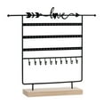 thumbnail image 1 of ruzhgo Jewelry Storage Holder Multi-layer Ear Card Necklace Display Stand Earrings Pendant Organization Rack Dresser Vanity Black Black, 1 of 1