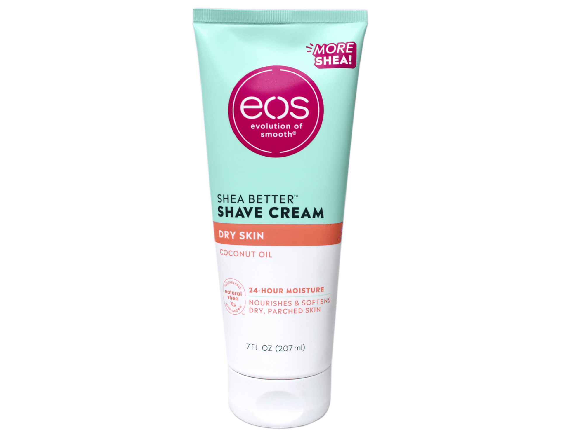 eos Shea Better Dry Skin Shaving Cream for Women | Shave Cream, Skin Care and Lotion with Coconut Oil | 24 Hour Hydration | 7 fl oz 1 Pack