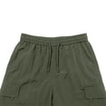 thumbnail image 6 of HappyYEE Men’s Elastic Waist Cargo Shorts, Loose Bermuda Shorts with Multi Pockets, Casual Outdoor Sports Bottoms XXL, 6 of 9