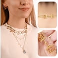 thumbnail image 4 of Necklace Layering Clasps, 2 PCS Multi Strand Connectors, Stainless Steel Necklace Separator Multi Strand Clasp for Stackable Necklaces and Chains,Gold, 4 of 6