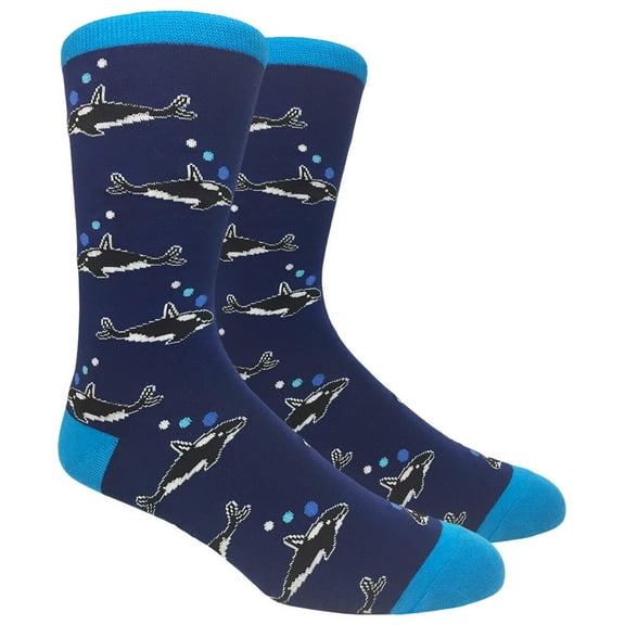 Mens Novelty Killer Whale Socks