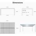 thumbnail image 3 of PURPLE LEAF Outdoor Louvered Pergola 11' x 13' White Aluminum Pavilion Modern Shade Structure with 2 Independently Adjustable Weatherproof Hardtop for Patio & Garden, 3 of 9