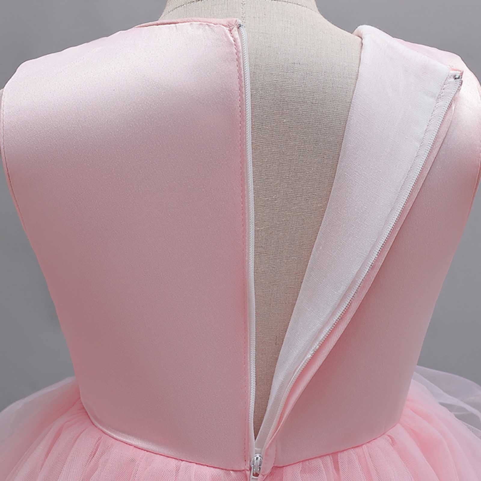 FDDMis Christmas Dresses for Girls 7-8 3t Christmas Outfit Girls Baptism Outfits for Boys Toddler Flower Girl Dress Boys Clothes Gifts for 12 Year, Pink 10-11 Years