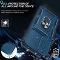 thumbnail image 6 of LeYi Metal Kickstand Back Cover Cell Phone Case for Samsung Galaxy S24 Plus, Blue, 6 of 7