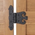 thumbnail image 4 of Renovators Supply Cabinet Hinge Black Wrought Iron Rustproof Finish Set of 6, 4 of 4