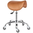 thumbnail image 1 of Taburete con ruedas BEWISHOME BMD01Z, altura regulable, color camel, 1 of 9