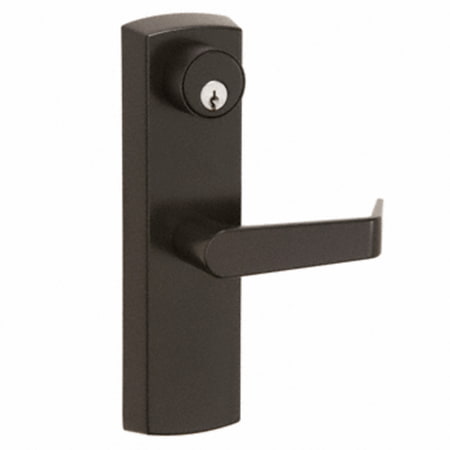 - CRL Escutcheon Lever Trim Entrance Non-Handed Dark Bronze Finish Keyed Different