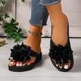 thumbnail image 2 of ibiyuan Flip Flops for Women Beach Thong Sandals for Women Dressy Non- Woven Sole Indoor Slippers Flexible Orthofeet Shoes for Women, 2 of 8