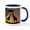 White/Navy Inside, variant on CafePress - Giraffes In The Sunset Mugs - 11 oz Ceramic Mug - Novelty Coffee Tea Cup