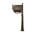 thumbnail image 4 of Special Lite Products Curbside Mailbox with Front and Side Address Numbers, Newspaper Tube, 4 of 7