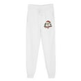 thumbnail image 2 of Fleece Sweat Pants for Womens Straight Legs Winter Sweatpants Ndbuld Women Casual Trousers And Trousers Plus Velvet Running Fitness Sports Pants White XL, 2 of 8