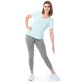 thumbnail image 2 of Athletic Works Women's Active Texture Knit V-Neck Tee, Sizes XS-XXXL, 2 of 8