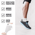 thumbnail image 2 of Go2 Compression Ankle Socks Plantar Fasciitis Foot Heel & Arch Support (1Pair WhitePinkPolka, S), 2 of 5