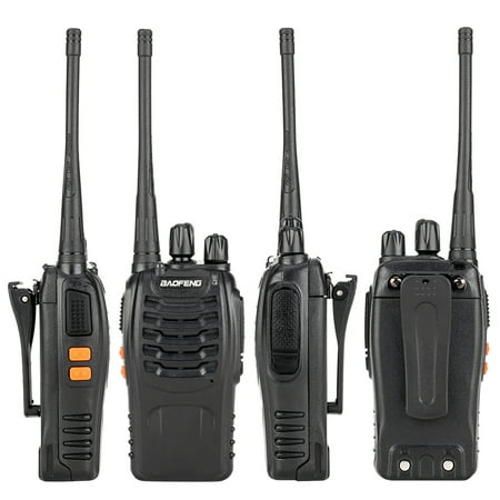 Walkie Talkie Hiking Reactionnx 5W 400-470MHz Walkie Talkies Upgrade Version of BF-888S Two-Way Radio for Hiking Camping - Handheld Walkie Talkie Interphone Black ()